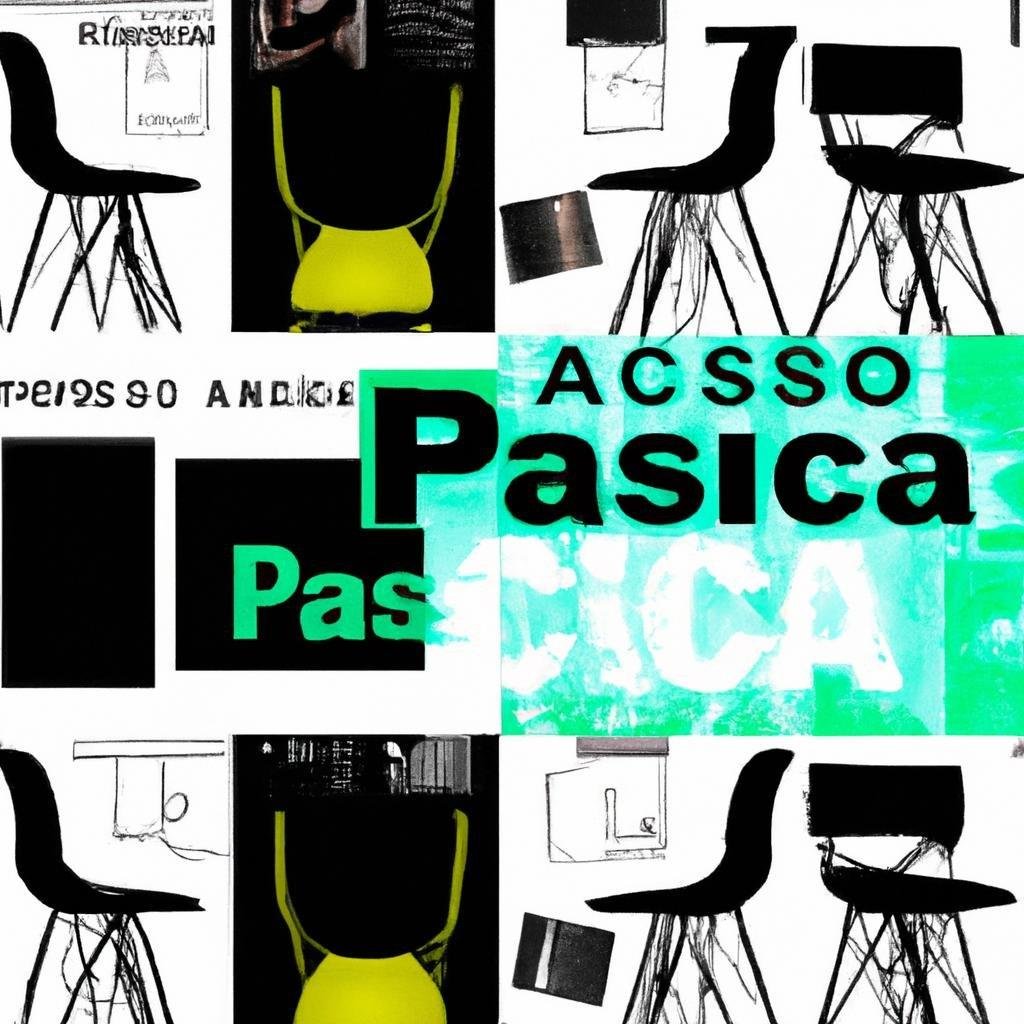 Colagem artística passo a passo em cadeiras de escritório